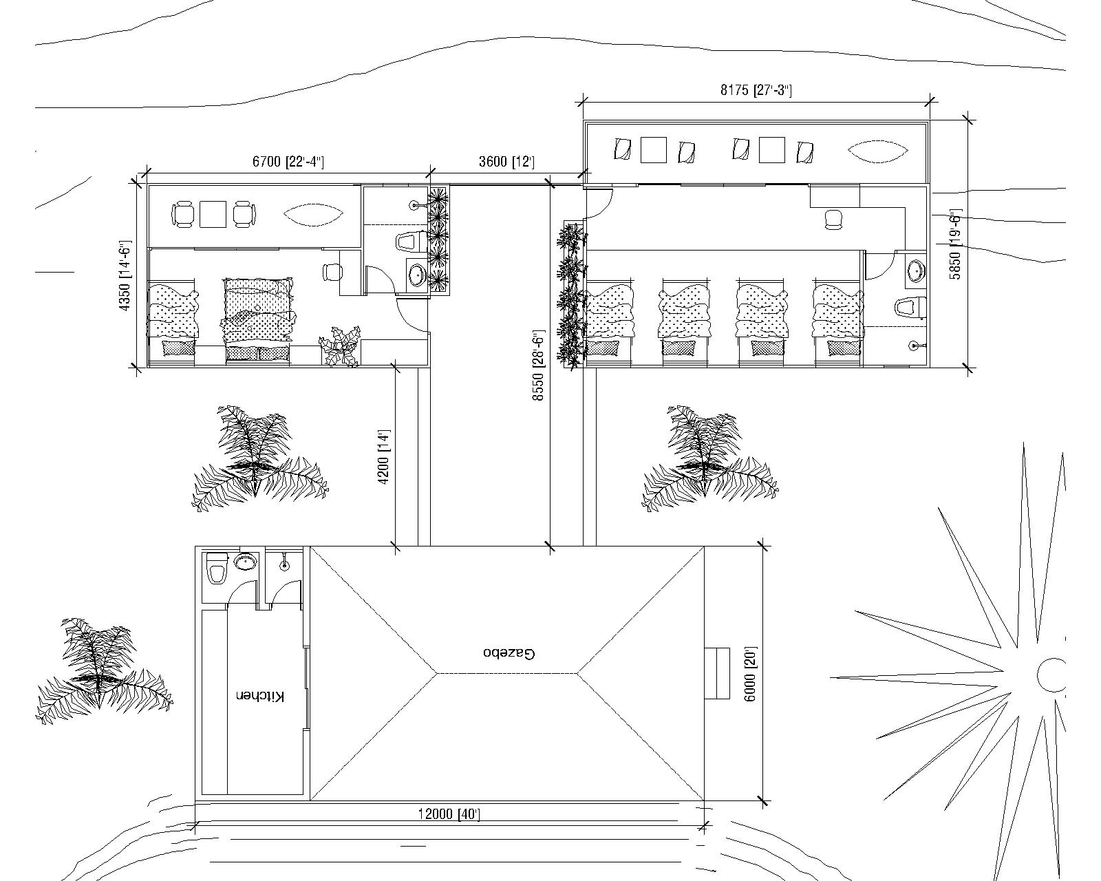 Site layout plan — wabi-sabi architecture and interior design by W Vision Lab Malaysia