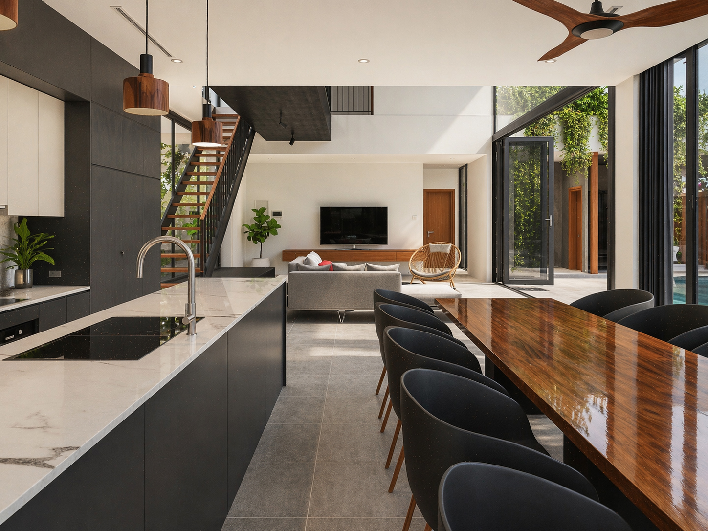 Kitchen & dining — wabi-sabi architecture and interior design by W Vision Lab Malaysia