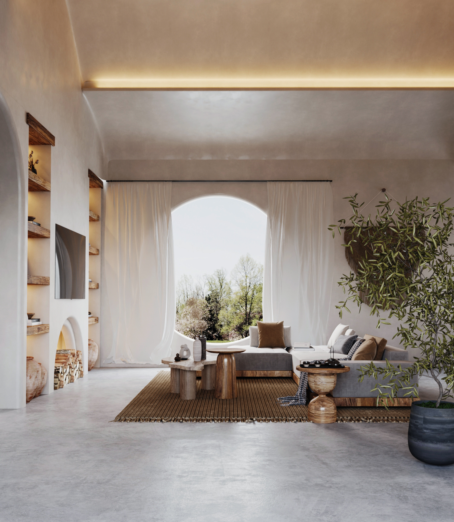 The Still Room — Wabi-Sabi Arched Interior