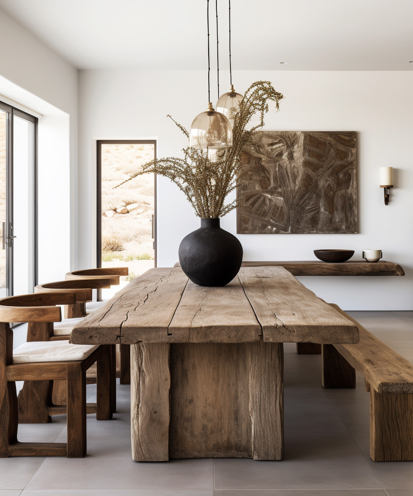 Dining — raw slab table